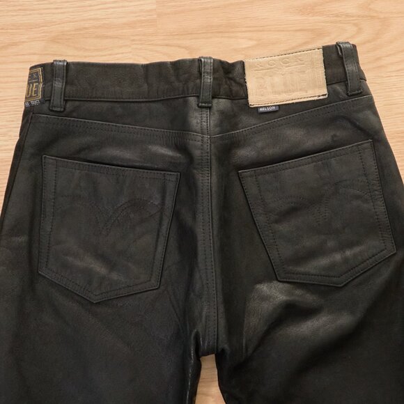 ROCK N BLUE Nelson Mens W27 L29 Regular Leather Pants, Trousers Biker Moto - Picture 10 of 12
